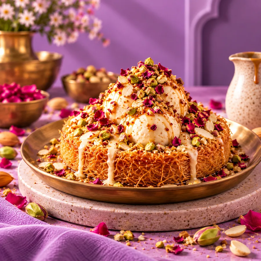 Thanda Lava Kunafa — Crunch into magic, melt into joy.