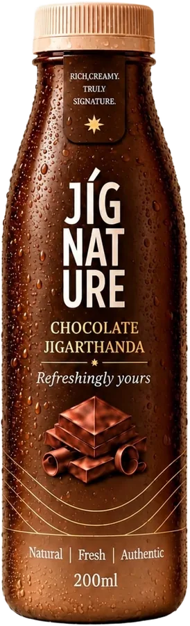 JiGNature Chocolate Jigarthanda 200 ml bottle